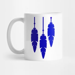 Hippie feather marine blue Mug